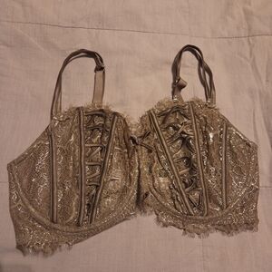 Victoria's Secret Gold Lace Bra
